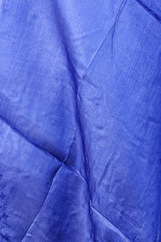 Royal Blue Plain Silk Dupatta with Soft Natural Sheen